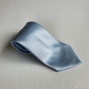 Stefano Ricci Hand Printed Light Blue Silk Tie